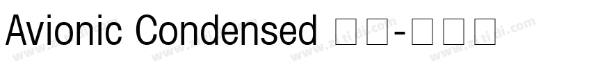 Avionic Condensed 粗体字体转换